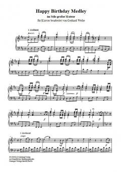 Happy Birthday Medley von Gerhard Weihe 