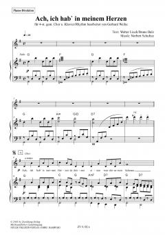 Ach, ich hab´ in meinem Herzen - Klavierstimme von Norbert Schultze im Alle Noten Shop kaufen