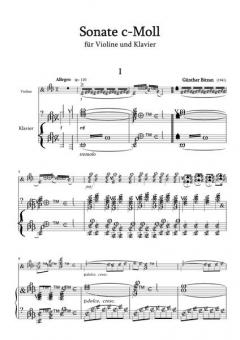 Sonate c-moll von Günther Bitzan 