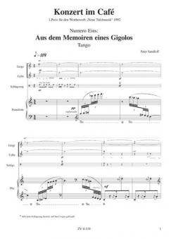 Konzert im Café von Peter Sandloff 