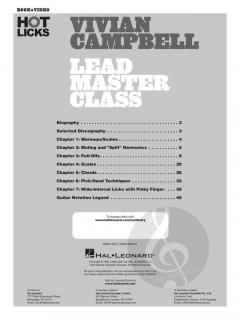 Lead Master Class von Vivian Campbell 