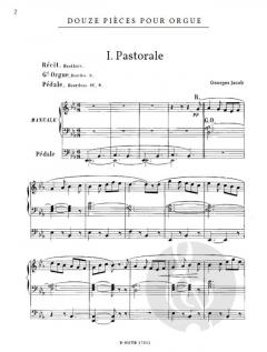 12 Stücke für Orgel von Jacob, Georges im Alle Noten Shop kaufen