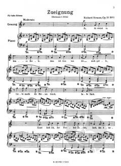 Acht Gedichte für Singstimme (hoch) und Klavier op.10 von Richard Strauss 