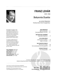 Bekannte Duette aus seinen Operetten von Franz Lehár 