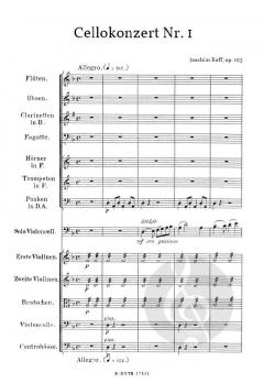 Cellokonzert Nr.1 d-Moll op.193 von Raff, Joseph Joachim 