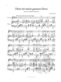 Dein ist mein ganzes Herz aus 'Das Land des Lächelns' von Franz Lehár 