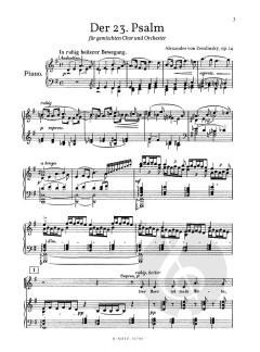 Der 23. Psalm op.14 von Alexander von Zemlinsky 