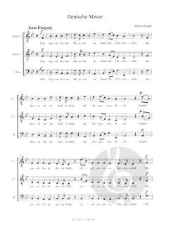 Deutsche Messe für Männerchor von Michael Haydn 