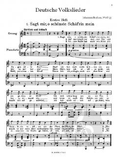 Deutsche Volkslieder WoO 33 Vol.1 von Johannes Brahms 