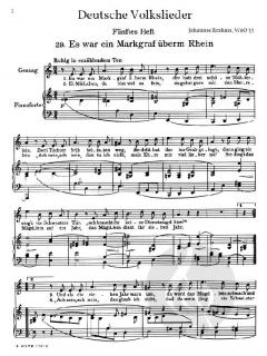 Deutsche Volkslieder WoO 33 Vol.2 von Johannes Brahms 