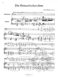 Die Heinzelmännchen für Bass und Orchester op.14 von Hans Pfitzner 