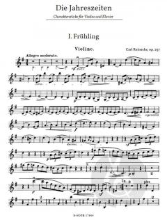 Die Jahreszeiten von Carl Reinecke 