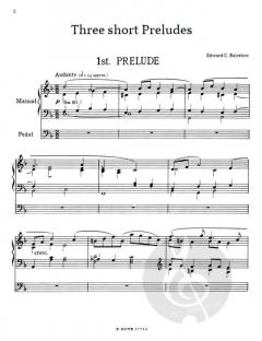 Drei kurze Präludien, Prelude in C und Scherzo von Bairstow, Edward Cuthbert 
