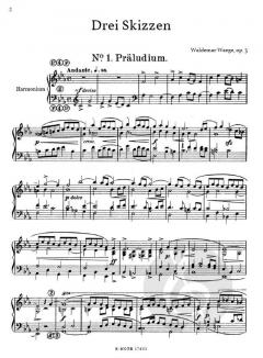 Drei Skizzen für Harmonium op.3 von Waege, Waldemar 
