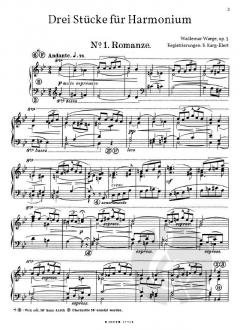 Drei Stücke für Harmonium op.5 von Waege, Waldemar 