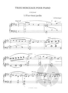 Drei Stücke für Klavier von Lili Boulanger im Alle Noten Shop kaufen