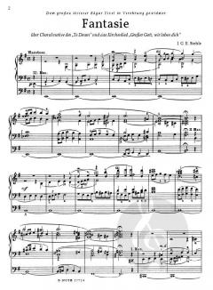 Fantasie über 'Te Deum' und 'Großer Gott, wir loben dich' von Johann Gustav Eduard Stehle 