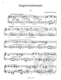 Fünf Improvisationen für Klavier op.148 von Amy Beach im Alle Noten Shop kaufen