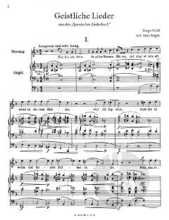 Geistliche Lieder aus 'Spanisches Liederbuch' 