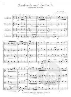 Sarabande and Badinerie von Johann Sebastian Bach 