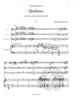 Klavierquartett a-Moll op.67 von Joaquin Turina 