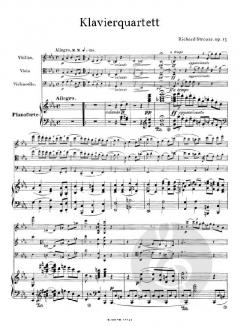 Klavierquartett c-Moll op.13 von Richard Strauss 