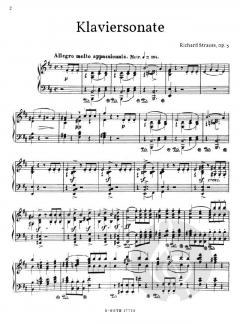 Klaviersonate op.5 von Richard Strauss im Alle Noten Shop kaufen