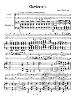 Klaviertrio F-Dur op.8 von Hans Pfitzner 