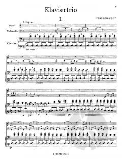 Klaviertrio Nr. 1 op.17 von Paul Juon 
