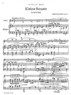 Kleine Violinsonate in einem Satz op.67 von Sigfrid Karg-Elert im Alle Noten Shop kaufen