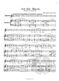 Liederalbum für mittlere Stimme 1 von Hans Pfitzner 