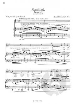 Liederalbum für mittlere Stimme 1 von Hans Pfitzner 