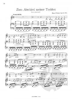 Liederalbum für mittlere Stimme 1 von Hans Pfitzner 