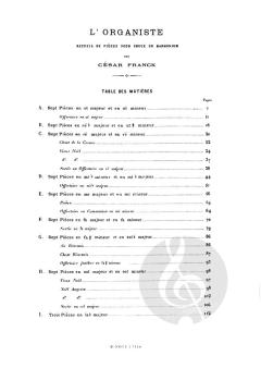 L'Organiste (Originalfassung) von César Franck 