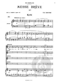 Messe brève Nr. 7 für Chor SATB und Orgel von Charles Gounod 