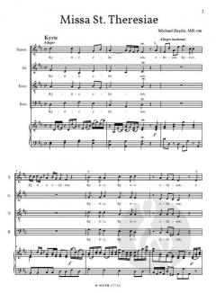 Missa St. Theresiae für Chor und Orgel MH.796 von Michael Haydn 