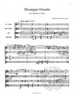 Musique Orante für Streichquartett von Charles Tournemire im Alle Noten Shop kaufen