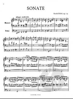 Orgelsonate Nr.1 d-Moll op.74 von Rudolf Bibl im Alle Noten Shop kaufen