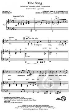 One Song (Marilyn Bergman) 