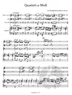 Quartett a-Moll von Carl Philipp Emanuel Bach 