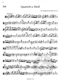 Quartett a-Moll von Carl Philipp Emanuel Bach 