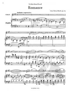 Romanze für Violine und Klavier op.23 von Amy Beach im Alle Noten Shop kaufen