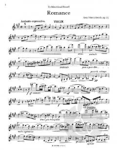 Romanze für Violine und Klavier op.23 von Amy Beach im Alle Noten Shop kaufen