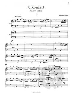 Sechs Konzerte für zwei Orgeln (Klaviere) Vol.1 von Antonio Soler im Alle Noten Shop kaufen