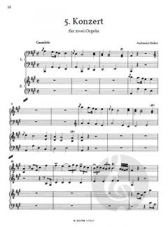 Sechs Konzerte für zwei Orgeln (Klaviere) Vol.2 von Antonio Soler im Alle Noten Shop kaufen