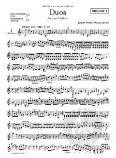 Sechs leichte Duos für zwei Violinen op.46 von Mazas, Jacques Féréol im Alle Noten Shop kaufen