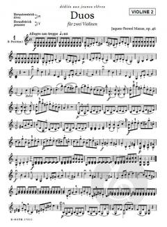 Sechs leichte Duos für zwei Violinen op.46 von Mazas, Jacques Féréol im Alle Noten Shop kaufen