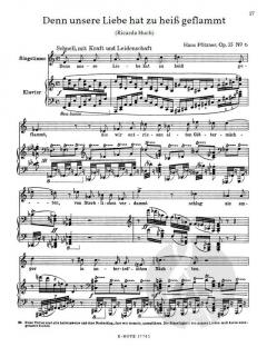 Sechs Liebeslieder nach Ricarda Huch op.35 von Hans Pfitzner 