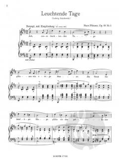 Sechs Lieder op.40 (mittel) von Hans Pfitzner 