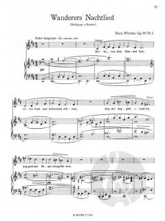 Sechs Lieder op.40 (mittel) von Hans Pfitzner 